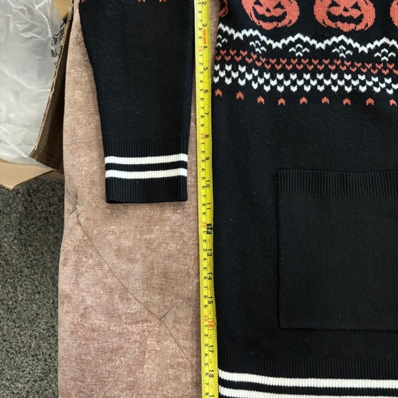 Torrid pumpkin Halloween long cardigan sweater 0x - Picture 5 of 6